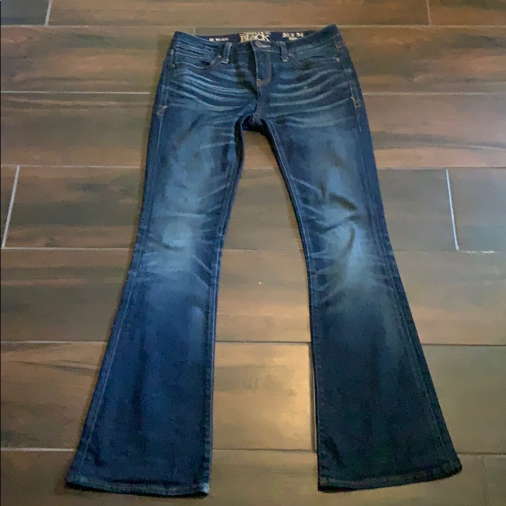 Buckle Black flare jeans